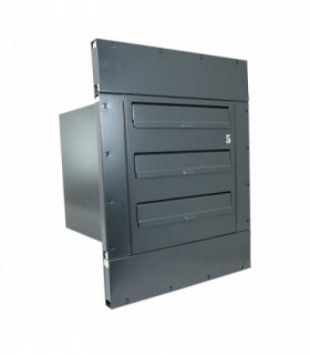 Cutie Postala – Multifamilie – Cu Cadru/rama – Antracit – 3 Module – 40x36x52 Cm – Damech