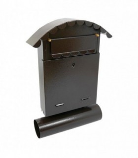 Cutie Postala – Cu Loc Pentru Ziar – Maro – Format B6 – 24.5x7x36.5 Cm – Damech