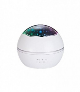 Lampa De Noptiera Cu Proiector – Verk Group – Pentru Copii – Cupola Rotativa – 2 Moduri – Diferite Culori – 4xaaa – Incarcare Usb – 12x1