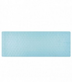 Covoras De Baie Antialunecare Cu Ventuze – Din Cauciuc Natural – Antibacterian – Dreptunghiular – 97 X 36 Cm – Albastru – Myhappybath