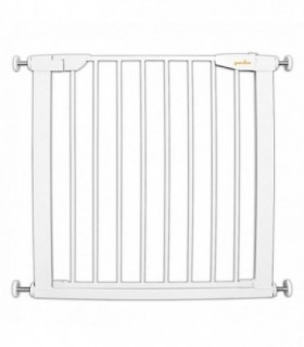 Poarta De Siguranta Pentru Copii – 75-81 Cm – Extensibila – Montare Prin Presiune – Fara Gaurire – Metal – Alb – Guardino 700010