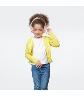 Casti Antifonice Pliabile Pentru Copii 5-16 Ani – Ofera Protectie Auditiva – Snr 25 – Roz – Alpine Muffy Kids Pink