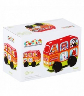 Jucarie Din Lemn – Cubika – Mini Bus