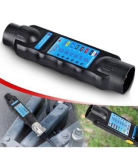 Tester Profesional Pentru Prize – Fise Si Instalatii Electrice Remorca Cu Adaptoare 13/7 Si 7/13