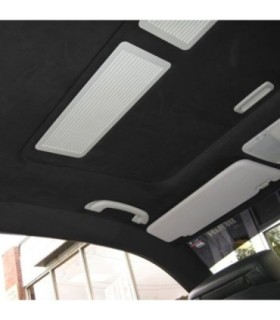Material Pentru Reconditionare Plafon Auto – Material Textil Cu Spate Buretat – Culoare Neagra – Dimensiune 2m X 1 – 50m