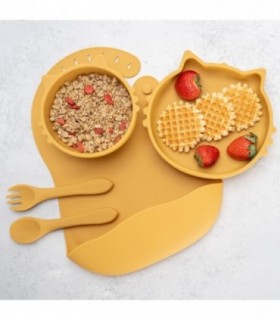 Set Diversificare – Appekids – 100% Silicon – Kitty - Honey