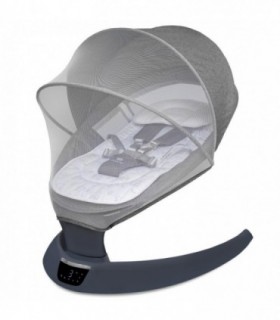 Leagan Electric Pentru Bebelusi – Cu Spatar Reglabil Si Senzor De Miscare – Appekids Evoque - Powder Grey