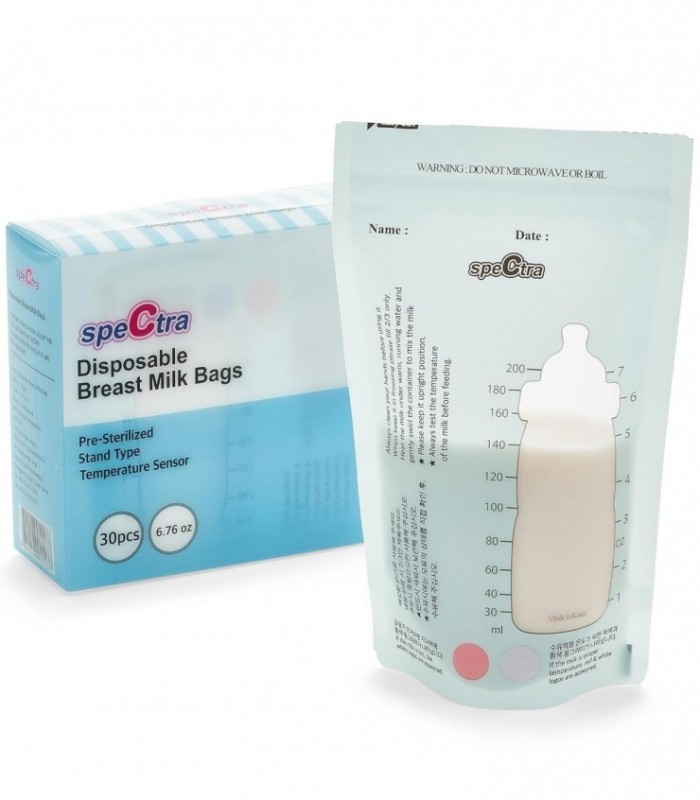 Pungi Stocare Lapte Matern Cu Fermoar (30 Buc.)