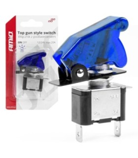 Comutator Iluminat (intrerupator) Cu Protectie – Destinatie Auto – Moto – Atv – Ssv – Off-road – Model Top Gun – Tensiune 12v - 24v –