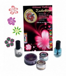 Set tatuaje temporare germane (glitter tattoos) Magical Flowers Eulenspiegel