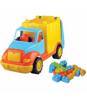 Camion pentru gunoi 48 cm cu 38 piese constructie Ucar Toys