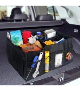Organizator Portbagaj Auto Cu 9 Buzunare – 55 X 38 X 26cm – Culoare Neagra