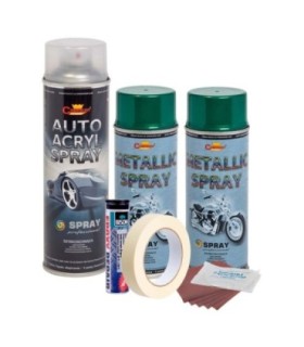 Kit Complet Reparatie Si Vopsire Jante Culoare Verde Metalizat – V2