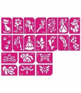 Set 21 sabloane pentru tatuaje temporare Tytoo
