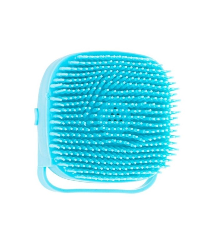 Perie Din Silicon Cu Dozator De Sampon Pentru Spalare Caini Sau Pisici – 7 – 5 X 7 – 5 Cm – Culoare Albastra