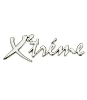 Emblema Auto Metalica – Autoadeziva – Model X’treme – Finisaj Crom – Dimensiune – 15 X 3 Cm