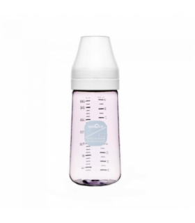 Biberon anticolici premium cu tetina M, bleu (260 ml)