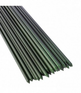 Set 25 araci/suport pentru rosii, castraveti, fasole, otel + PE, verde, 220x1.6 cm, Artool
