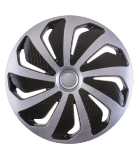 Set 4 Capace Roti Model Wind 14 - Silver & Black