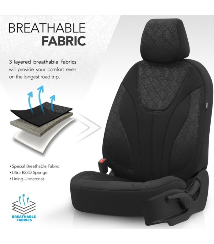 Set Huse Scaun Auto Premium – Universale – Nefractionate – Otom Ruby Design 1201