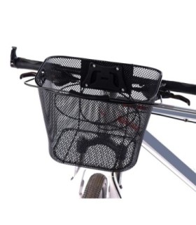 Cos Metalic Pentru Bicicleta Cu Maner – Demontabil – Conceput Pentru A Fi Montat In Partea Din Fata – Culoare Neagra