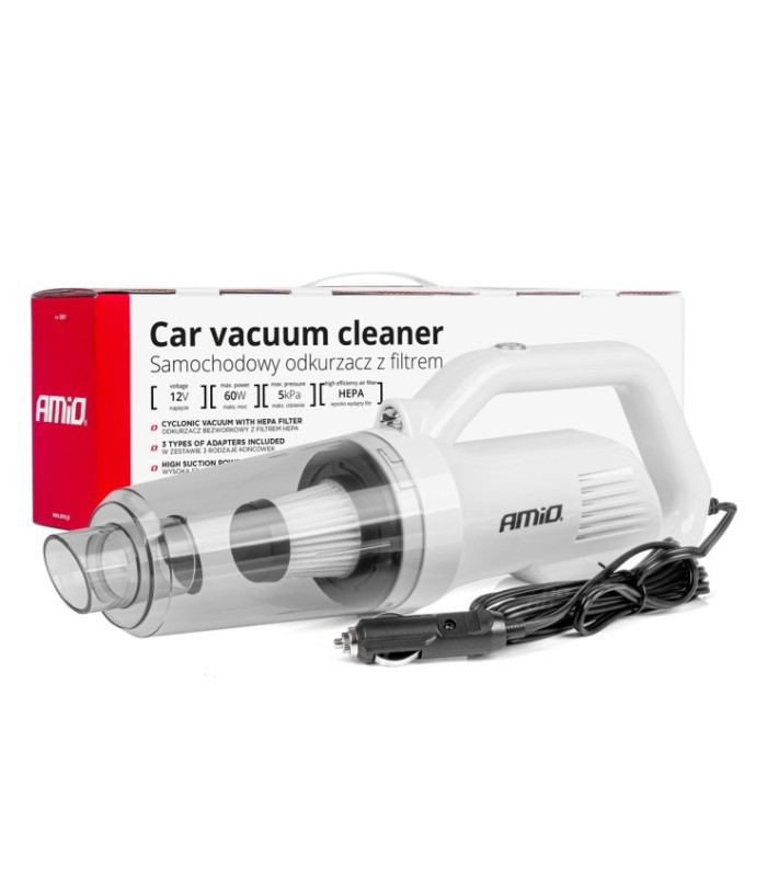 Aspirator Auto Premium – Fara Sac – Cu Filtru Hepa – Alimentare 12v – Putere 60w – Vacuum 5kpa