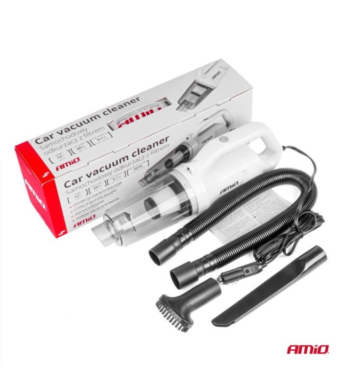 Aspirator Auto Premium – Fara Sac – Cu Filtru Hepa – Alimentare 12v – Putere 60w – Vacuum 5kpa