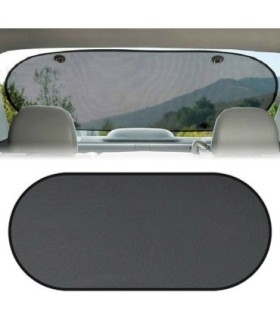 Parasolar Luneta Auto – 100 X 50 Cm – Culoare Neagra – Prindere Cu Ventuze