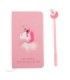 Set Cadou Pentru Copii – Caiet Cu Unicorn Finisat Cu Piele Ecologica Pix Cu Unicorn