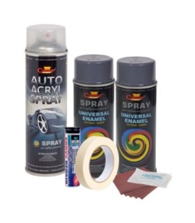 Kit Complet Reparatie Si Vopsire Jante Culoare Gri Inchis – V2