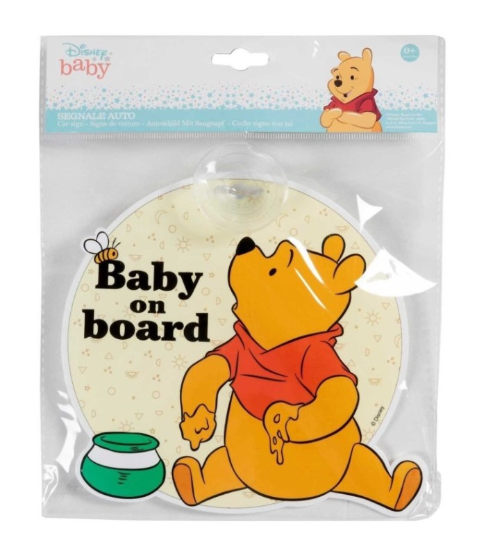 Semn de avertizare Baby on Board Winnie Disney CZ10457