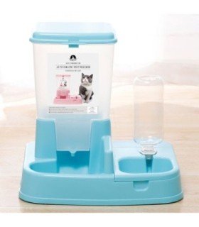 Distribuitor De Alimente Si Apa Pentru Animale – 2in1 – Culoare Albastru
