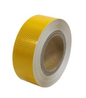 Banda Reflectorizanta Adeziva Tip Fagure - Galbena (rola 5cm X 25m)