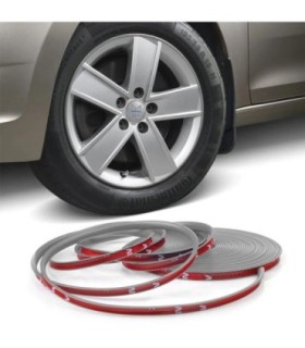 Inele De Protectie Si Decor Jante – Adezive – Din Plastic Flexibil - Gri