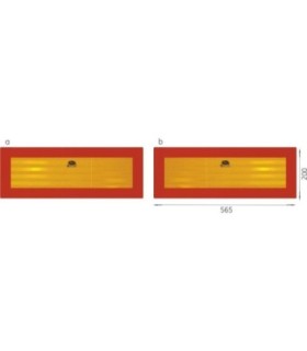 Placute Reflectorizante Pentru Camioane 56.5x20 Cm 2 Buc