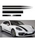 Set 5 Stickere Autoadezive Tuning – Model Racing Stripes V1 – Dimensiune 190 Cm – Culoare Neagra