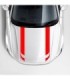 Set 2 Stickere Autoadezive Tuning – Model Hood Stripes V1 – Dimensiune 85 X 12 Cm – Culoare Rosie