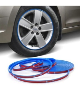 Inele De Protectie Si Decor Jante – Adezive – Din Plastic Flexibil - Albastru