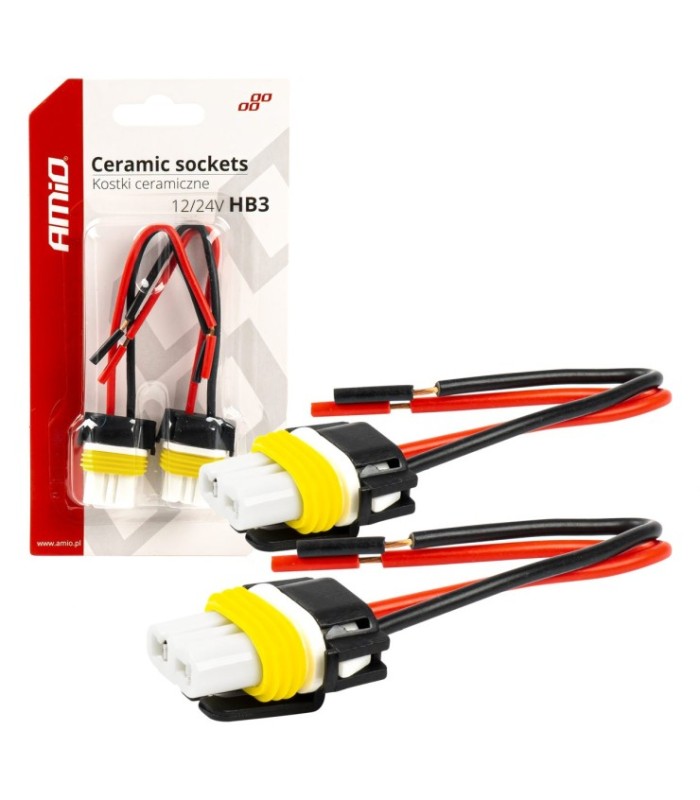 Set 2 Mufe Ceramice Drepte – Soclu Hb3 – 9005 – Rezistente Termic