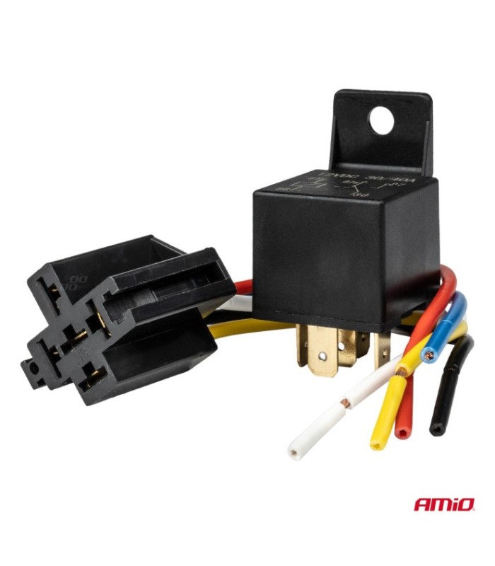 Releu Auto Cu 5 Pini – 12v – 40a Mufa Releu Cu Cabluri