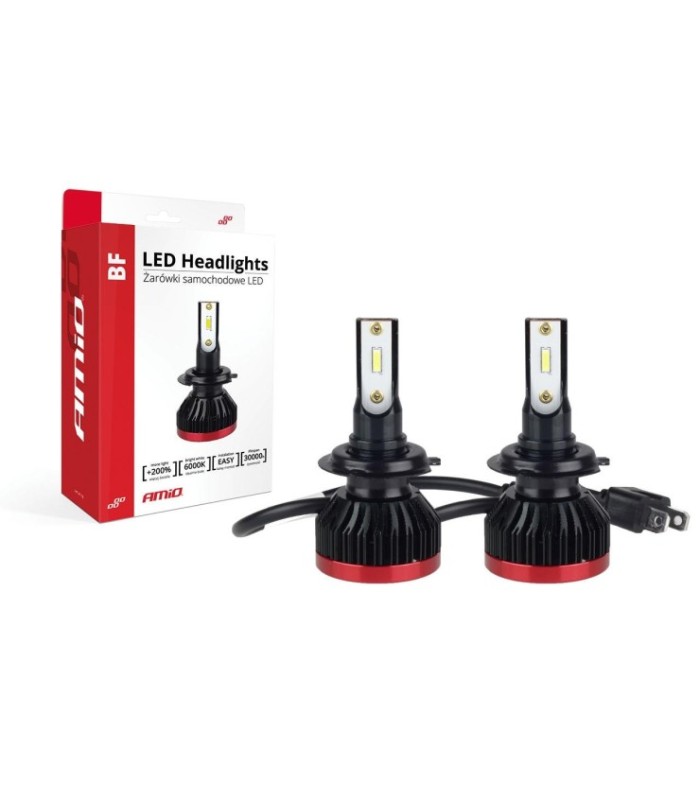 Becuri Auto Led Bf Series Amio Compatibil H7 – Destinat Competitiilor Auto Sau Off-road