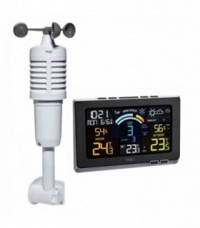 Statie Meteo Digitala Spring Breeze Cu Senzor Extern Wireless De Temperatura – Umiditate – Viteza Vant Tfa 35.1140.01